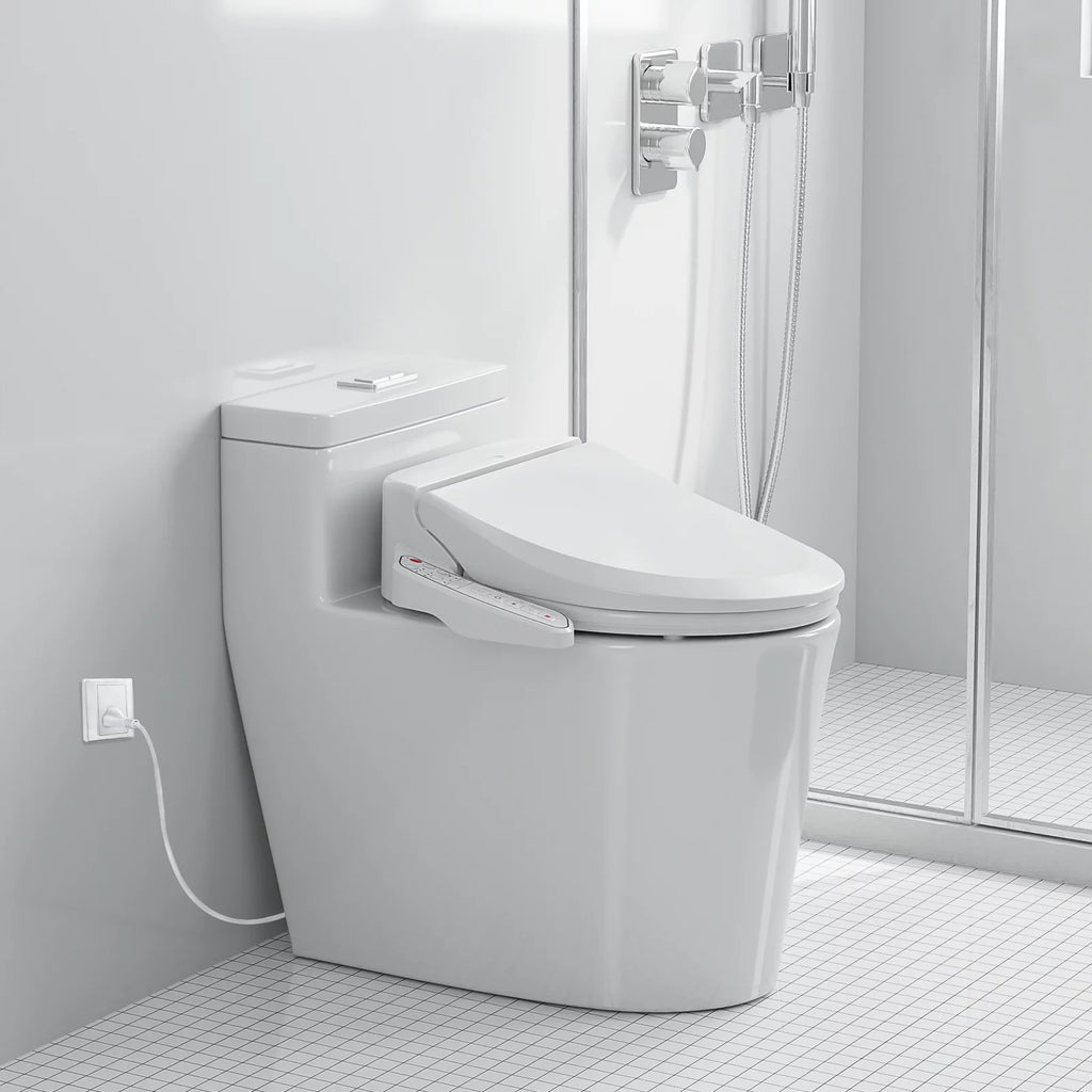 Elongated Smart Bidet Toilet Seat with Warm Air Dryer D721