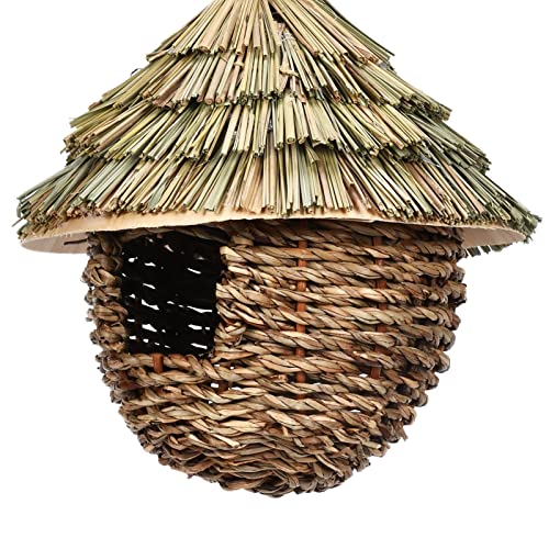 Hanging Straw Hand Woven Bird House E3000