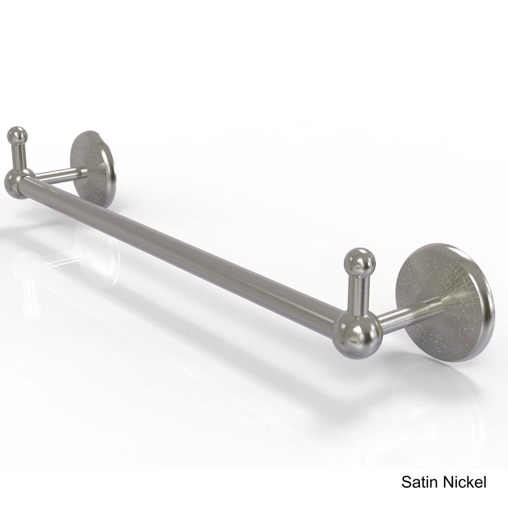 30 inch Polished Brass Towel Bar with Integrated Hooks I43997