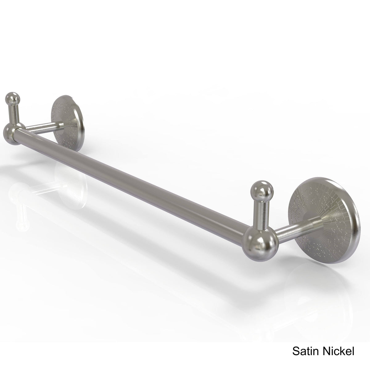 30 inch Polished Brass Towel Bar with Integrated Hooks I43997