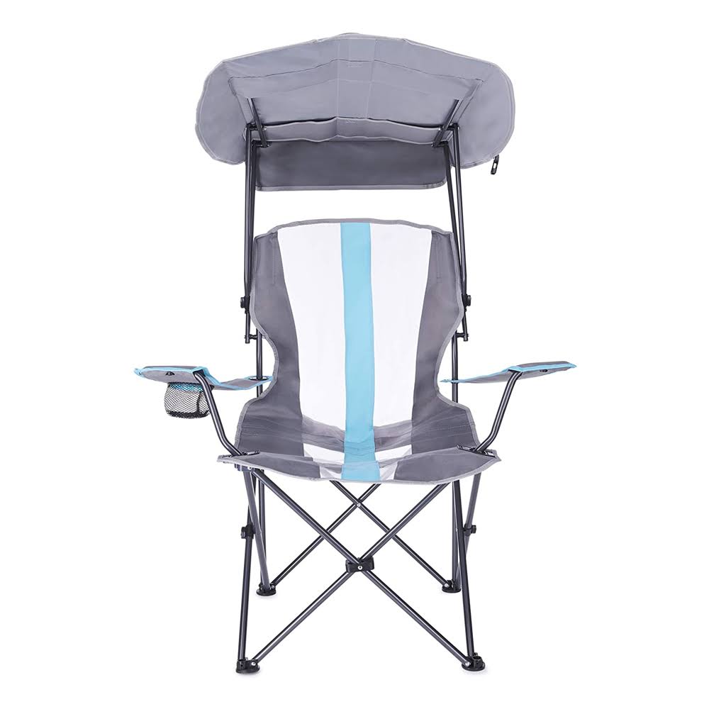 Blue 2 Pack Portable Folding Camping Chair with Canopy V968081