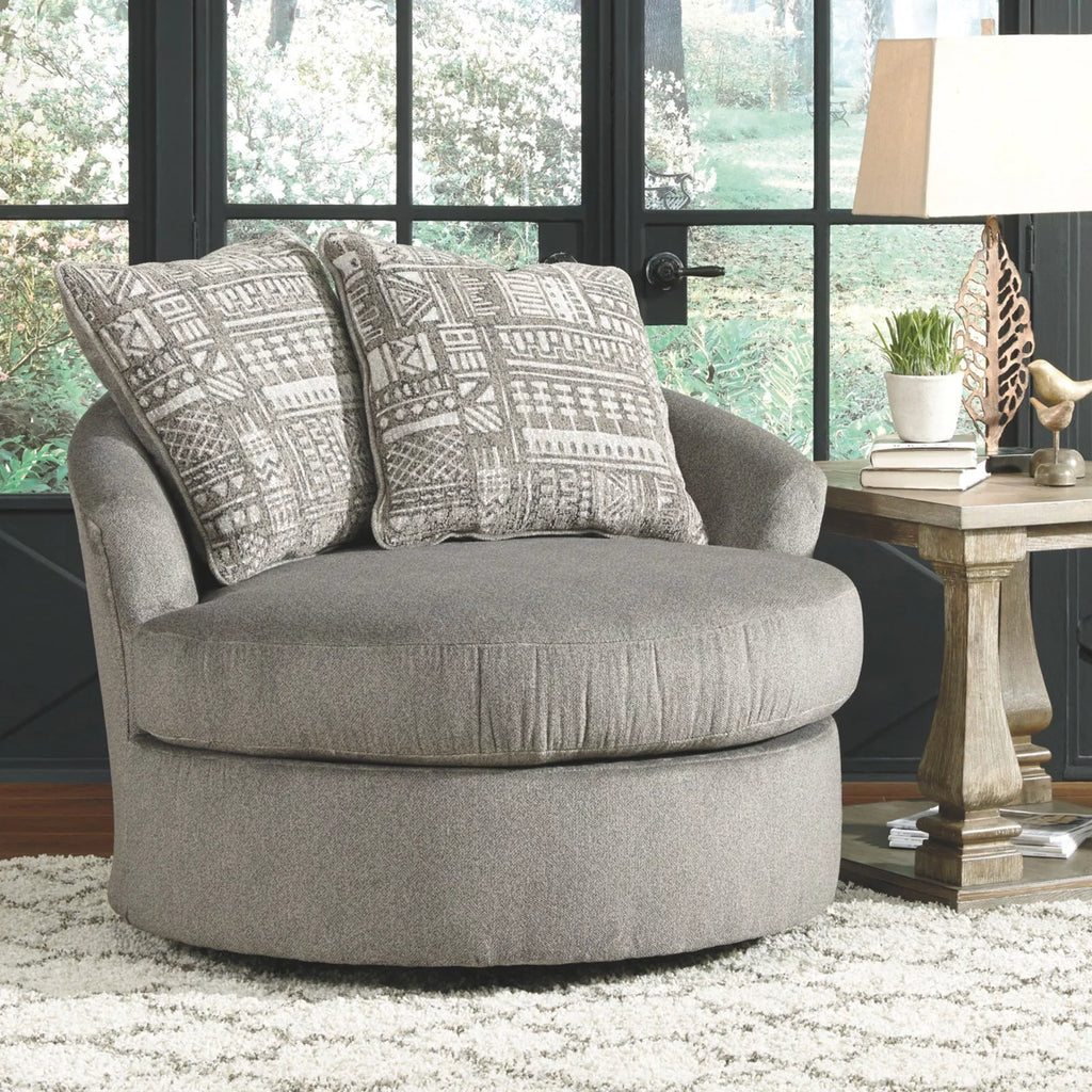 Swivel Accent Chair in Ash G9199