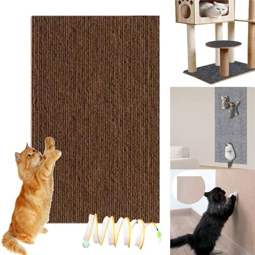 White Self-Adhesive Cat Scratching Mat, 23.62 * 39.37 in P488