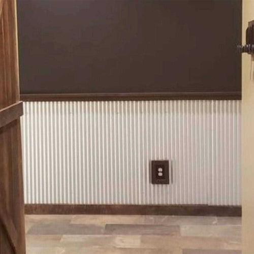 24W x 36H Corrugated Metal Wainscoting Panel T52775