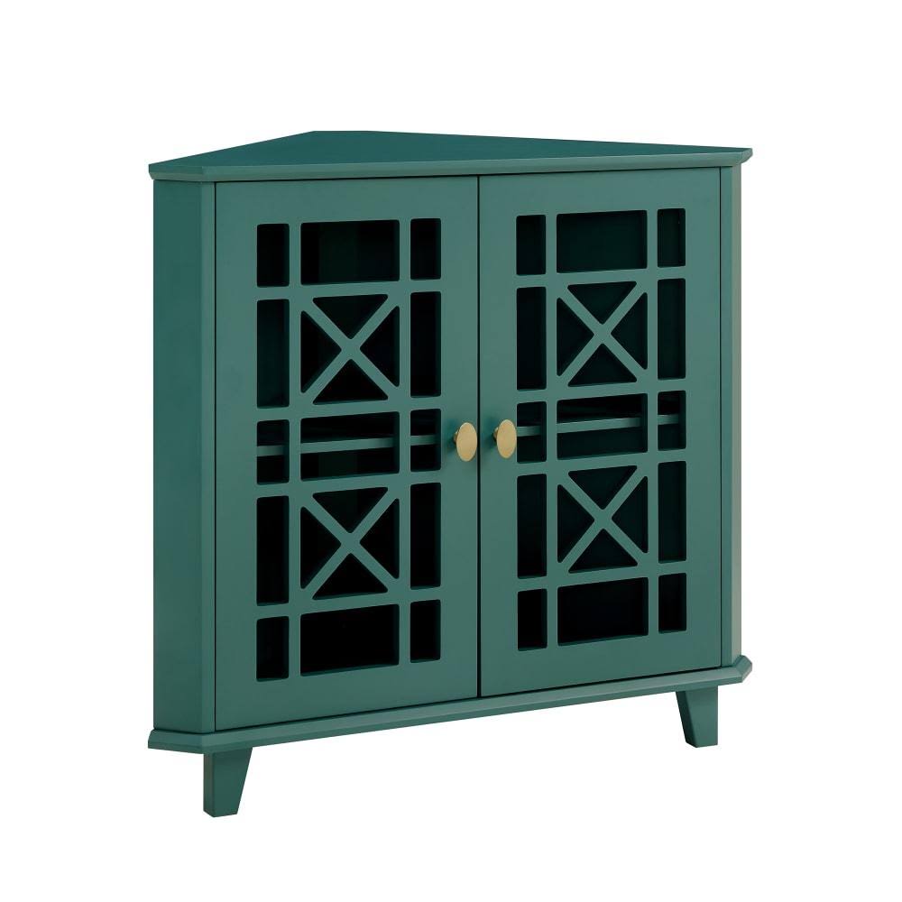 Black Corner Accent Cabinet Y508