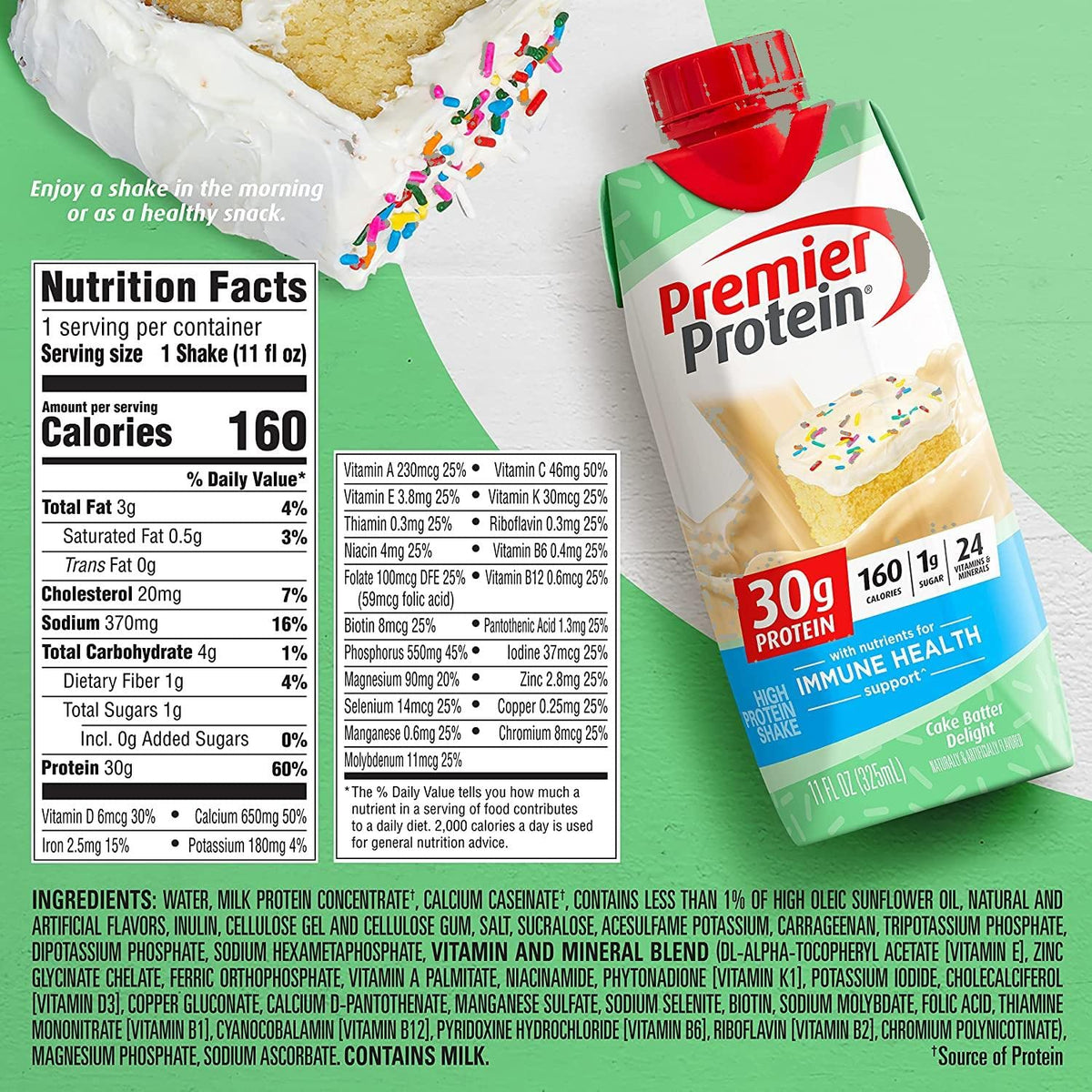 11 Fl. Oz Each Variety Sampler Pack of Protein Shakes (12 Pack) P6926