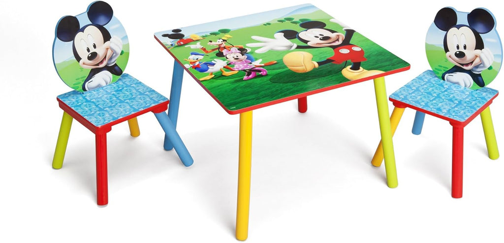 Kids Table and Chair Set with 2 Chairs and 6 Bin Toy Organizer P16860