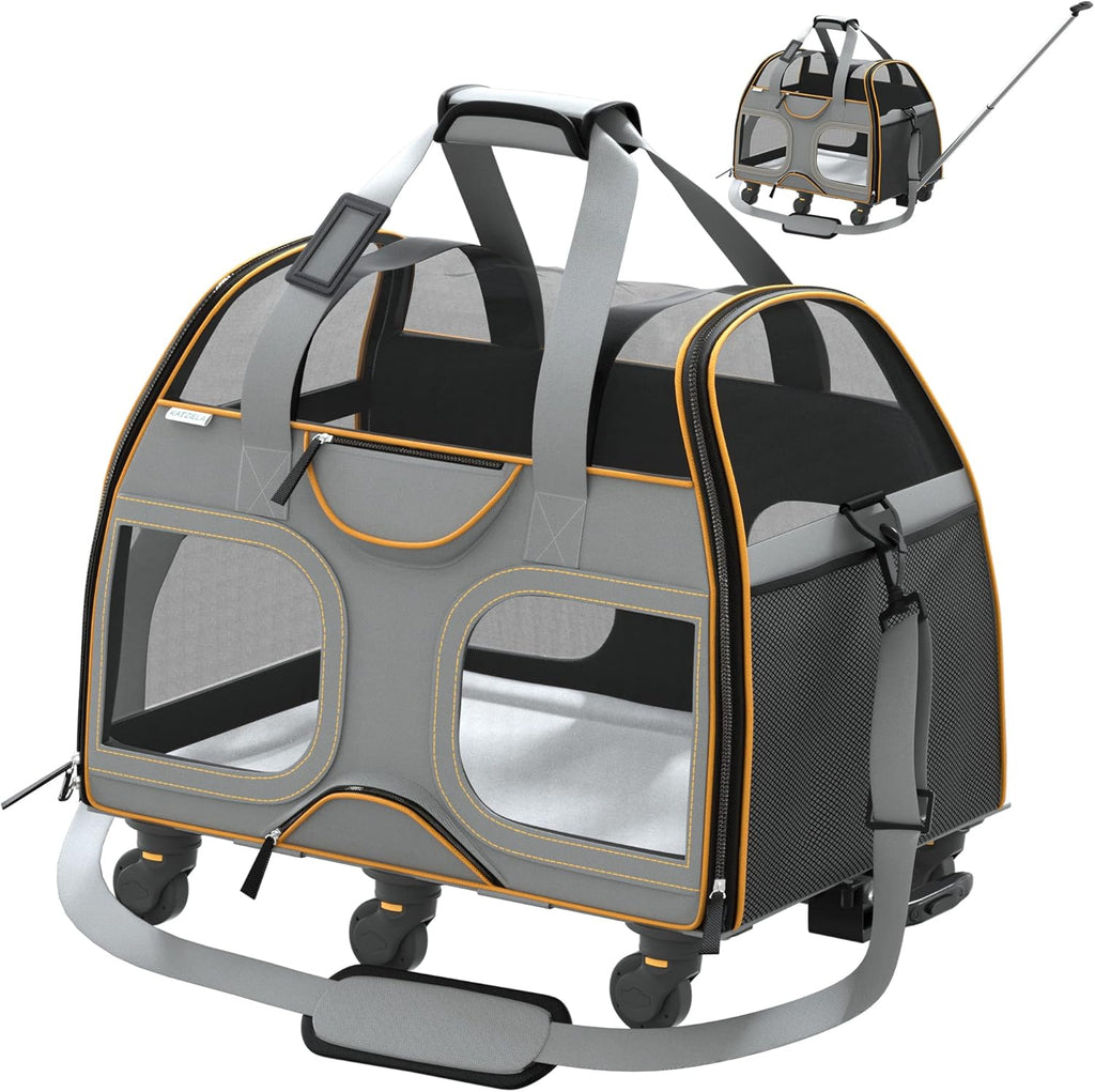Airline Approved Soft Sided Pet Carrier with Wheels M23323
