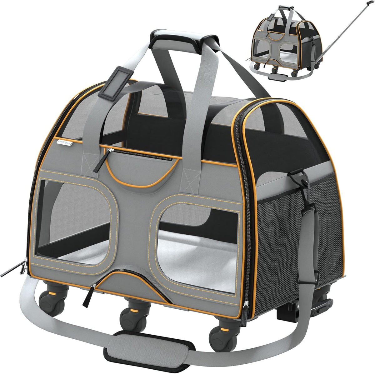 Airline Approved Soft Sided Pet Carrier with Wheels M23323