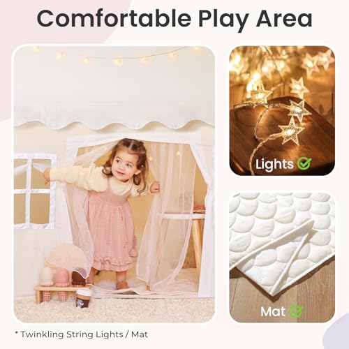 Play Tent with Padded Mat & LED Lights L682