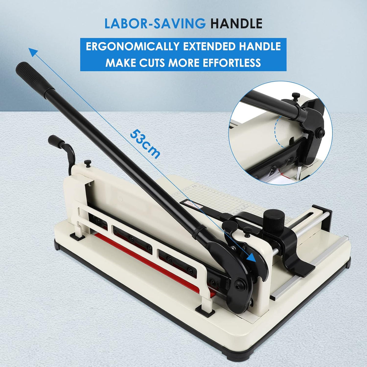 Heavy Duty 12 Guillotine Paper Cutter 500 Sheets Capacity Paper Trimmer U2347
