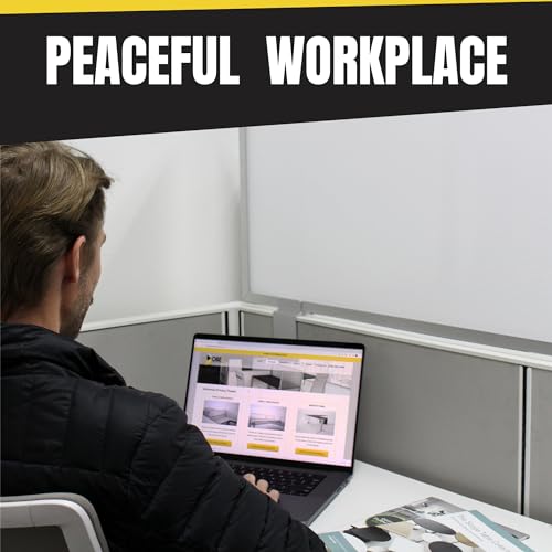 White 12" x 48" Polycarbonate Desk Privacy Panel Z165