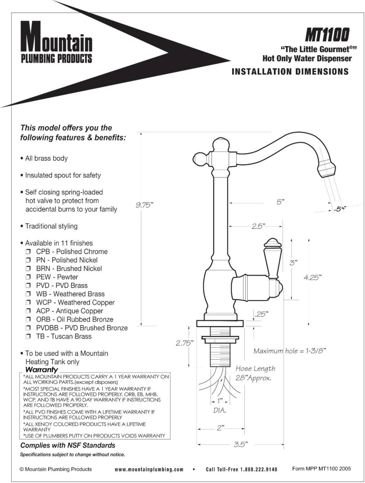Hot Water Dispenser D1971