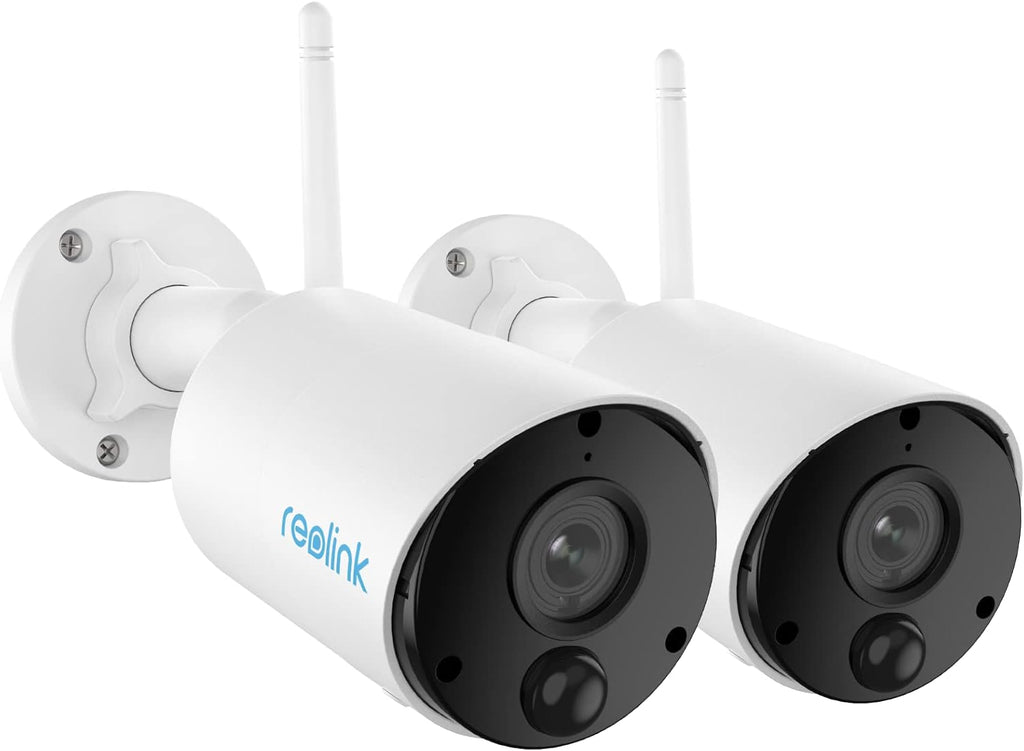 Wireless Outdoor Security Camera, 1080P HD, Rechargeable Battery Powered, 2 Pack C2022