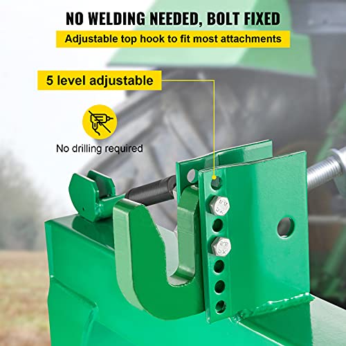 3-Point Quick Hitch, 3000 LBS Lifting Capacity, 28.31" Between Lower Arms, Green N25519