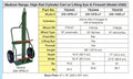Double Cylinder Cart with Lifting Eye and Flat Free Wheel E185