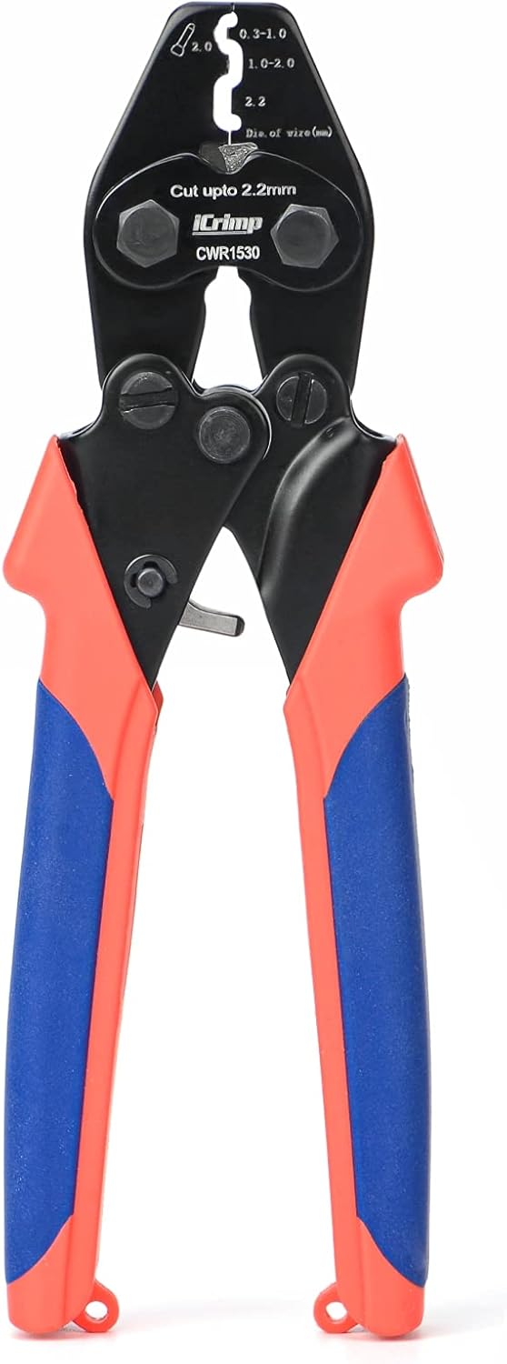 Bicycle Cable and Housing Crimper with Built-in Cutter N708