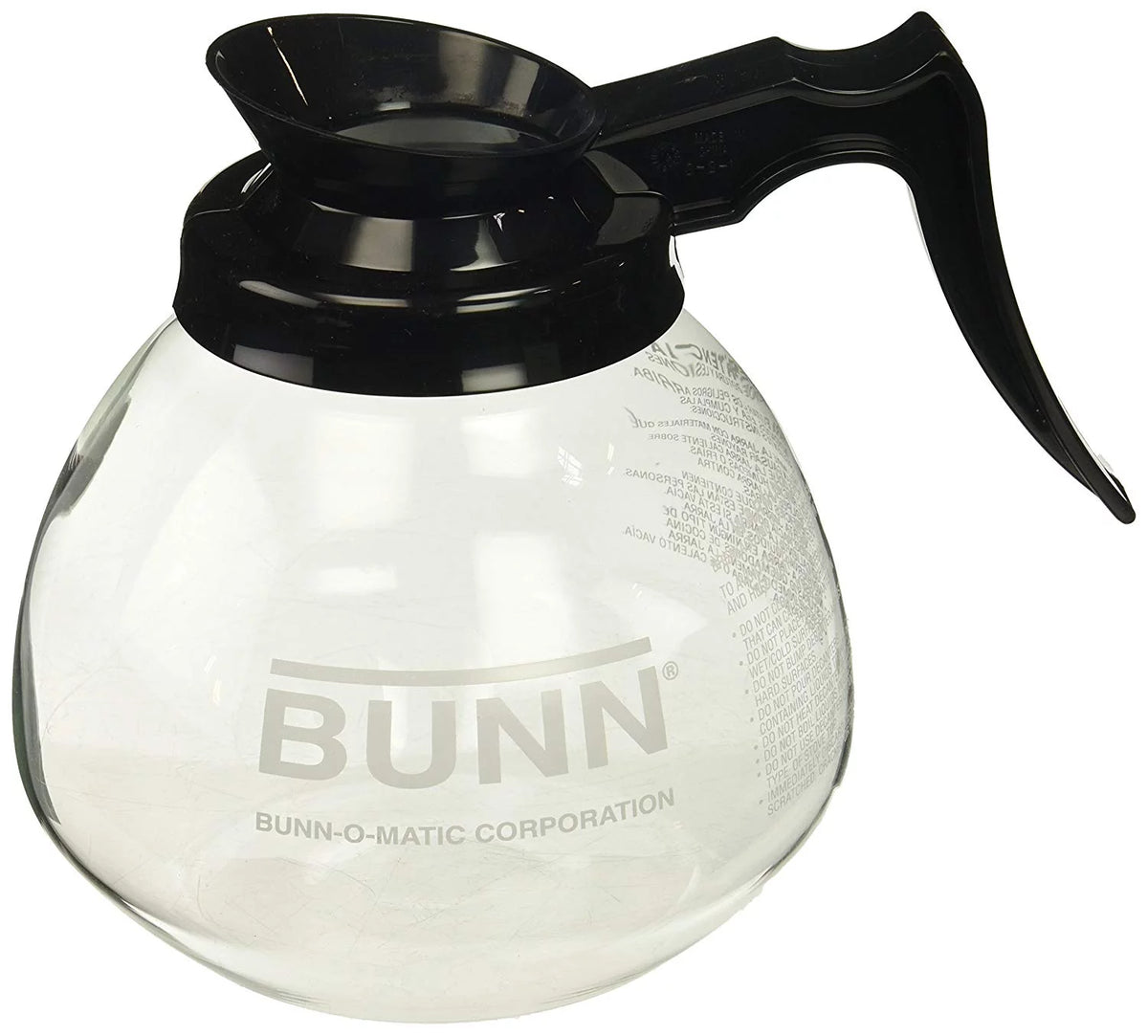 12 Cup Clear Black Coffee Pot N1419