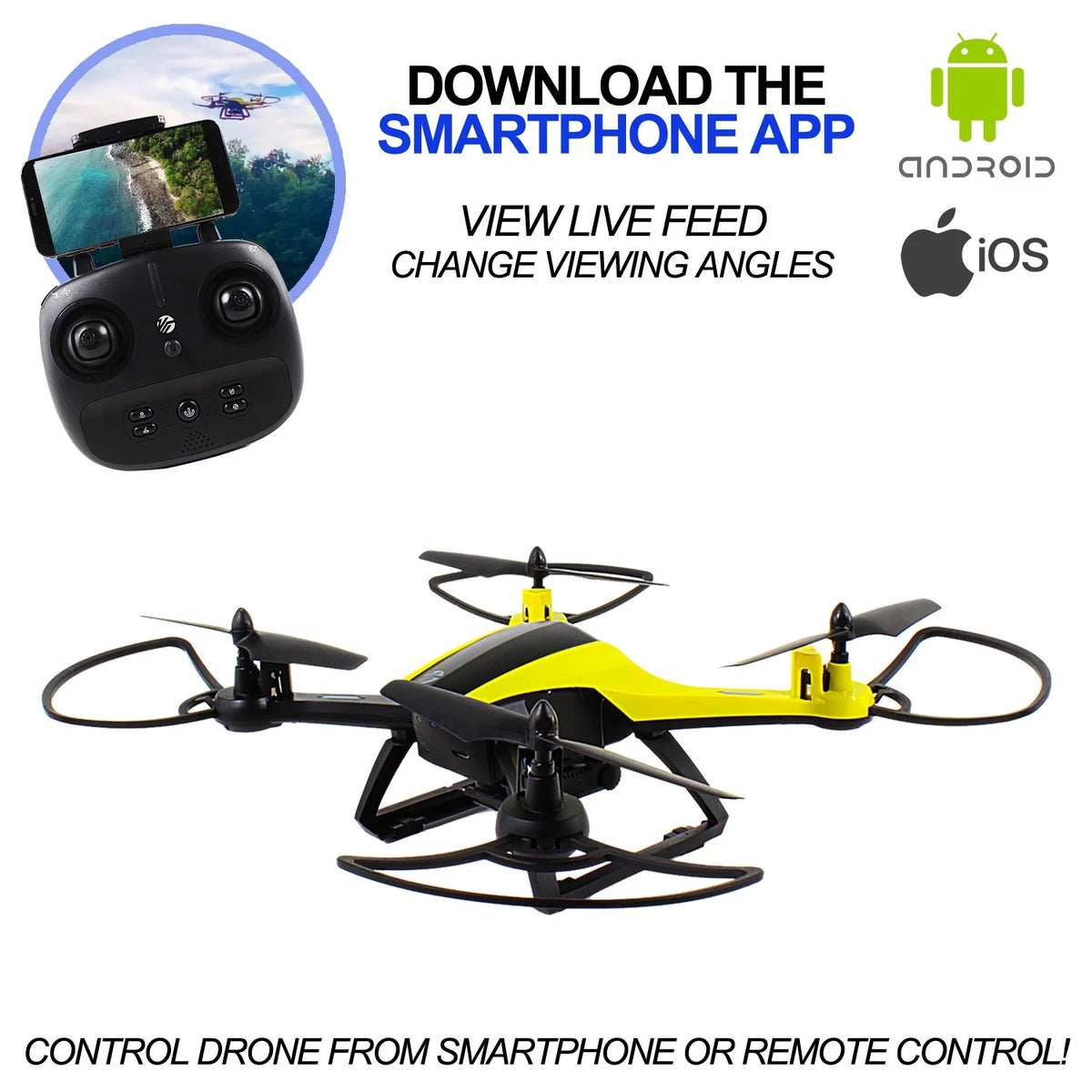 Black and Yellow Aerial Camera Drone Z227