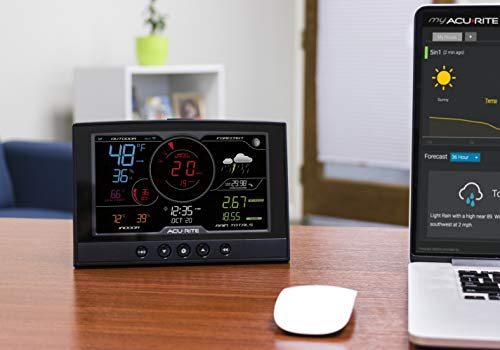 5-in-1 Home Weather Station with Wi-Fi, Black T70862