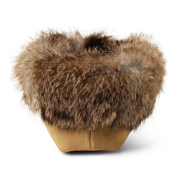 Genuine Rabbit Fur Lined Moccasin G32533