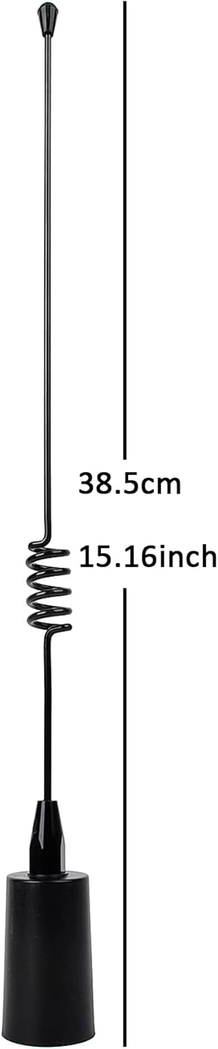 VHF Band Marine Antenna with Stainless Steel L-Bracket & RG-58 Coax Cable, Pack of 2 E858628