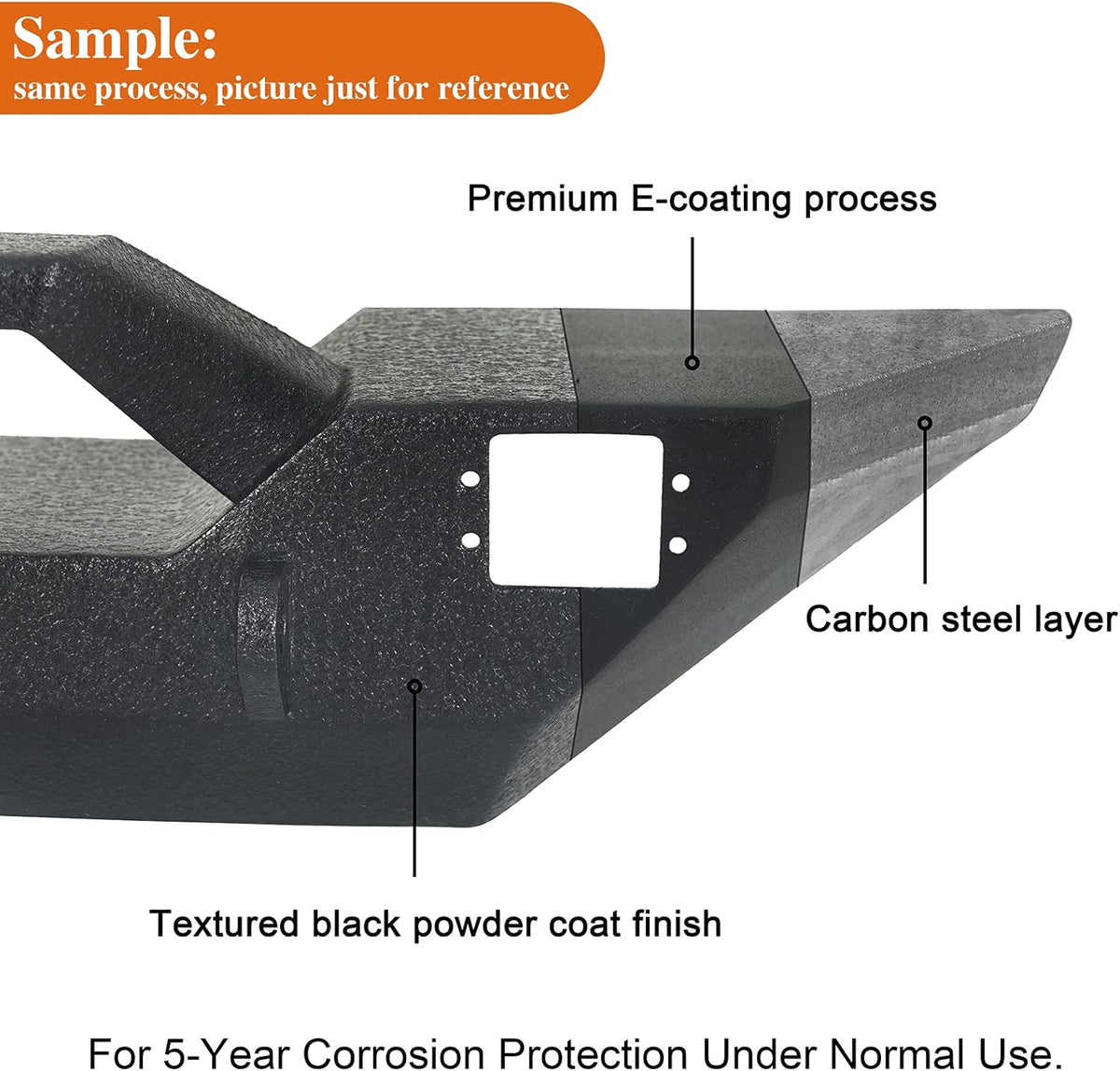 Rear Bumper with Tire Carrier and Front Bumper Combo V337380