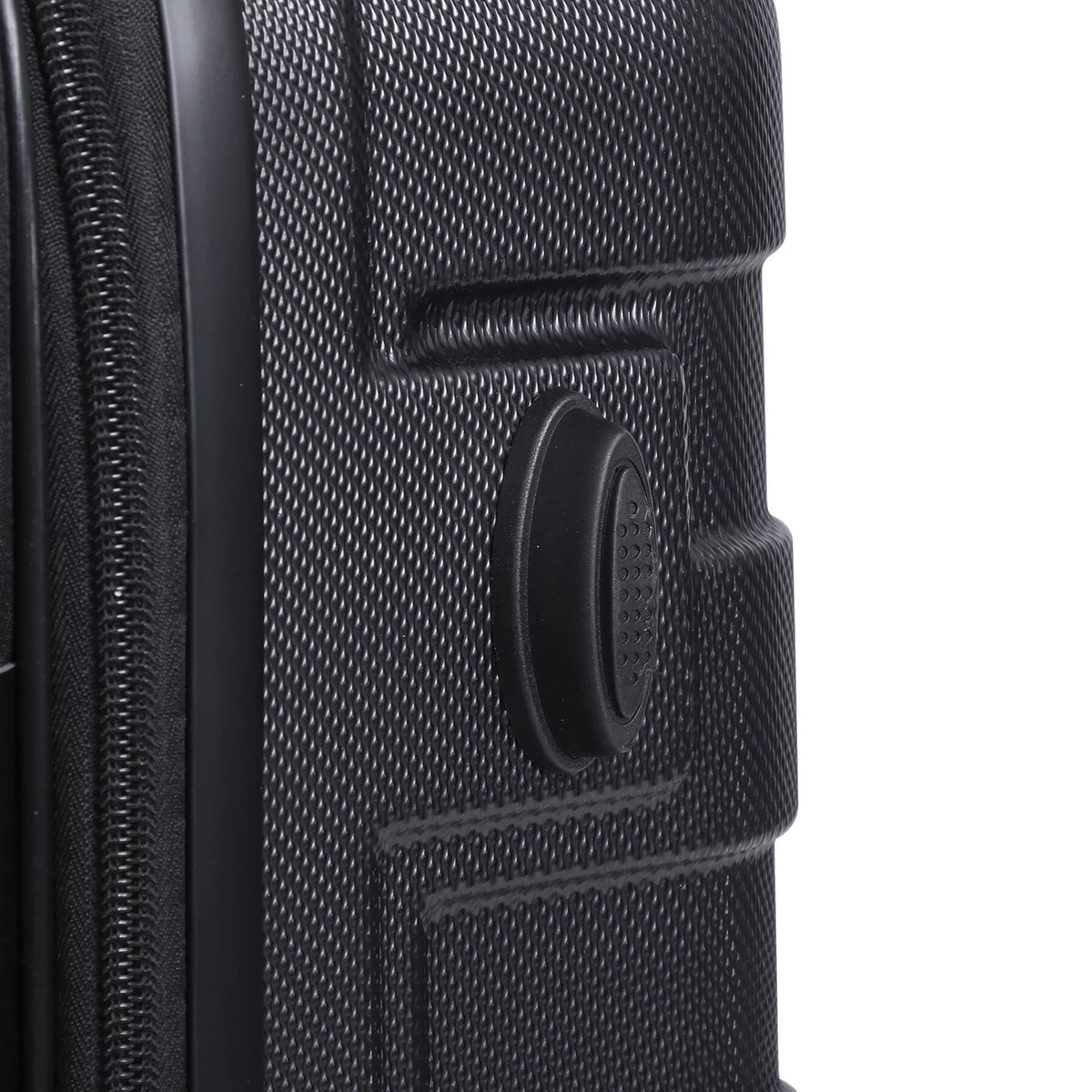 3pcs Black Spinner Luggage Suitcase Set N15306