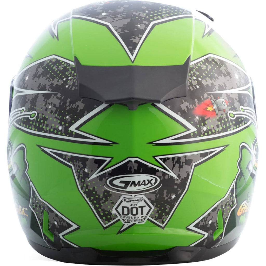 Full Face Alien Helmet Black/Blue N6639