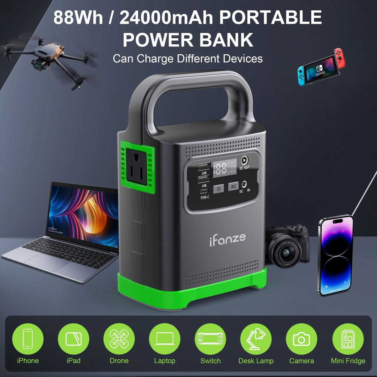 100W Portable Power Station Q3291