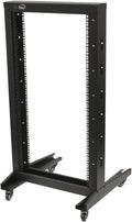 22U 2-Post Open Frame Server Rack with Casters S191