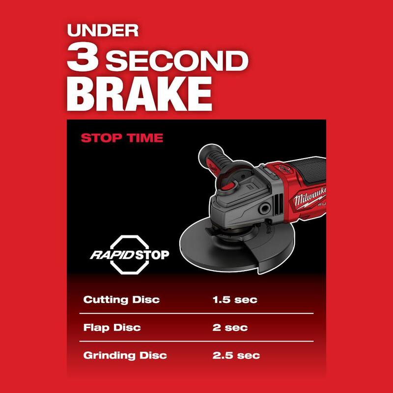 18V Brushless Cordless 4-1/2 in./6 in. Grinder and Hammer Drill T869