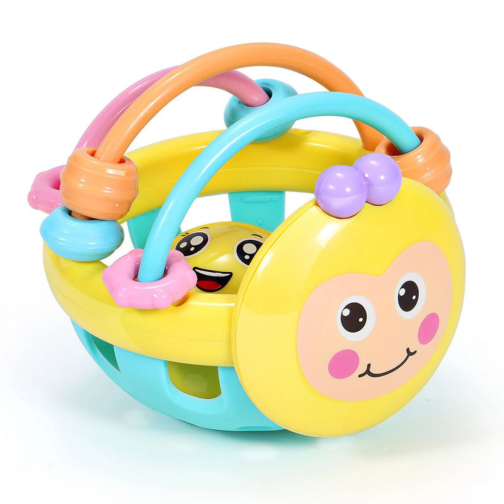 Baby Rattles Cartoon Bee Hand Rattle Bell Ball Teether Early Educational Toys V20509