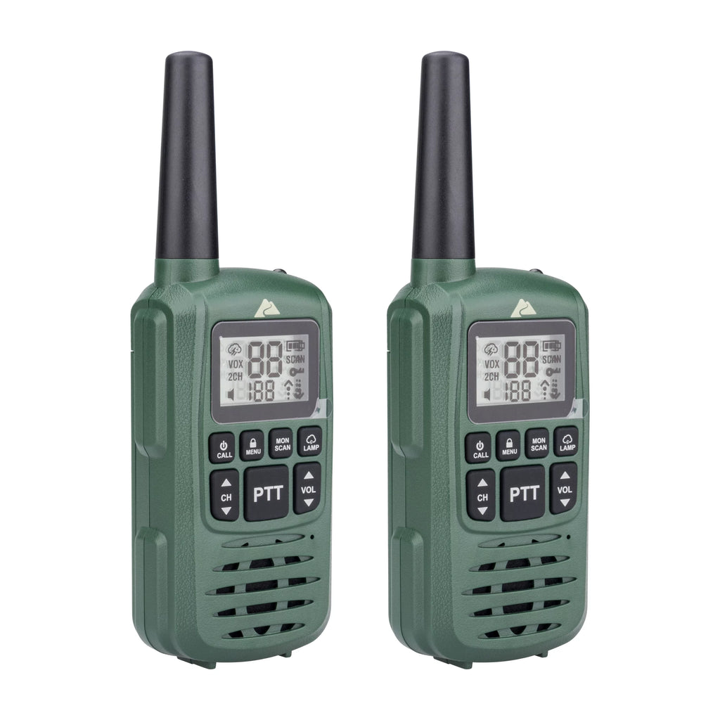 Green 22 Channel 2 Pack Walkie Talkie W32363