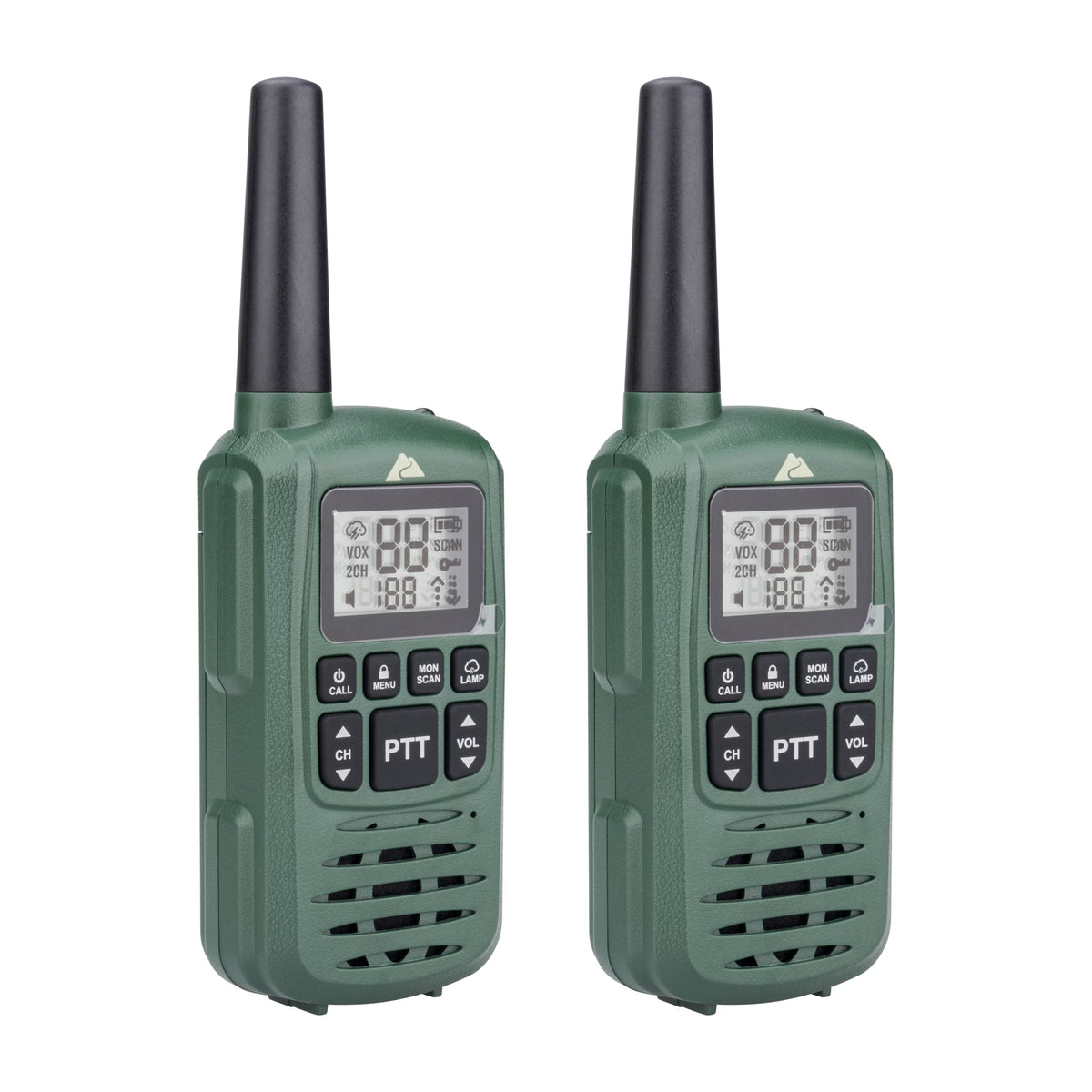 Green 22 Channel 2 Pack Walkie Talkie W32363