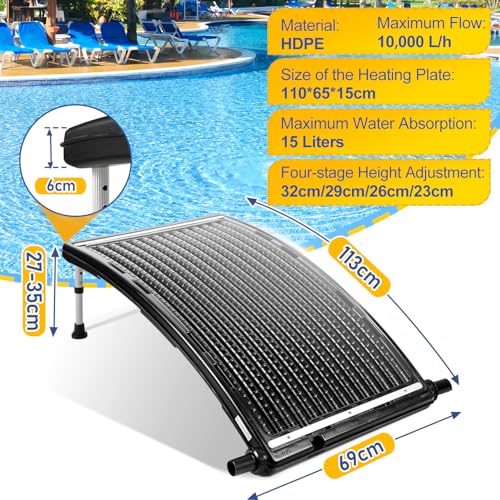 Solar Pool Heater with Adjustable Support Feet E821