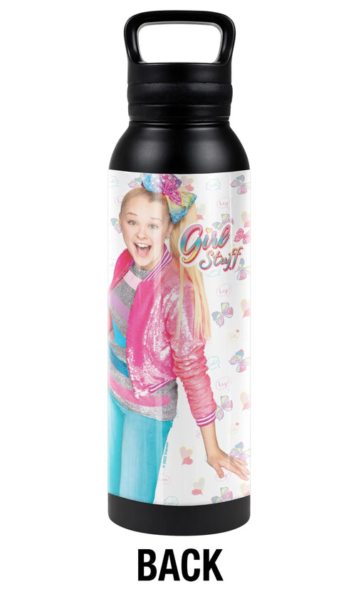 24 oz Vacuum Insulated Stainless Steel Canteen Water Bottle with Loop Cap O86856