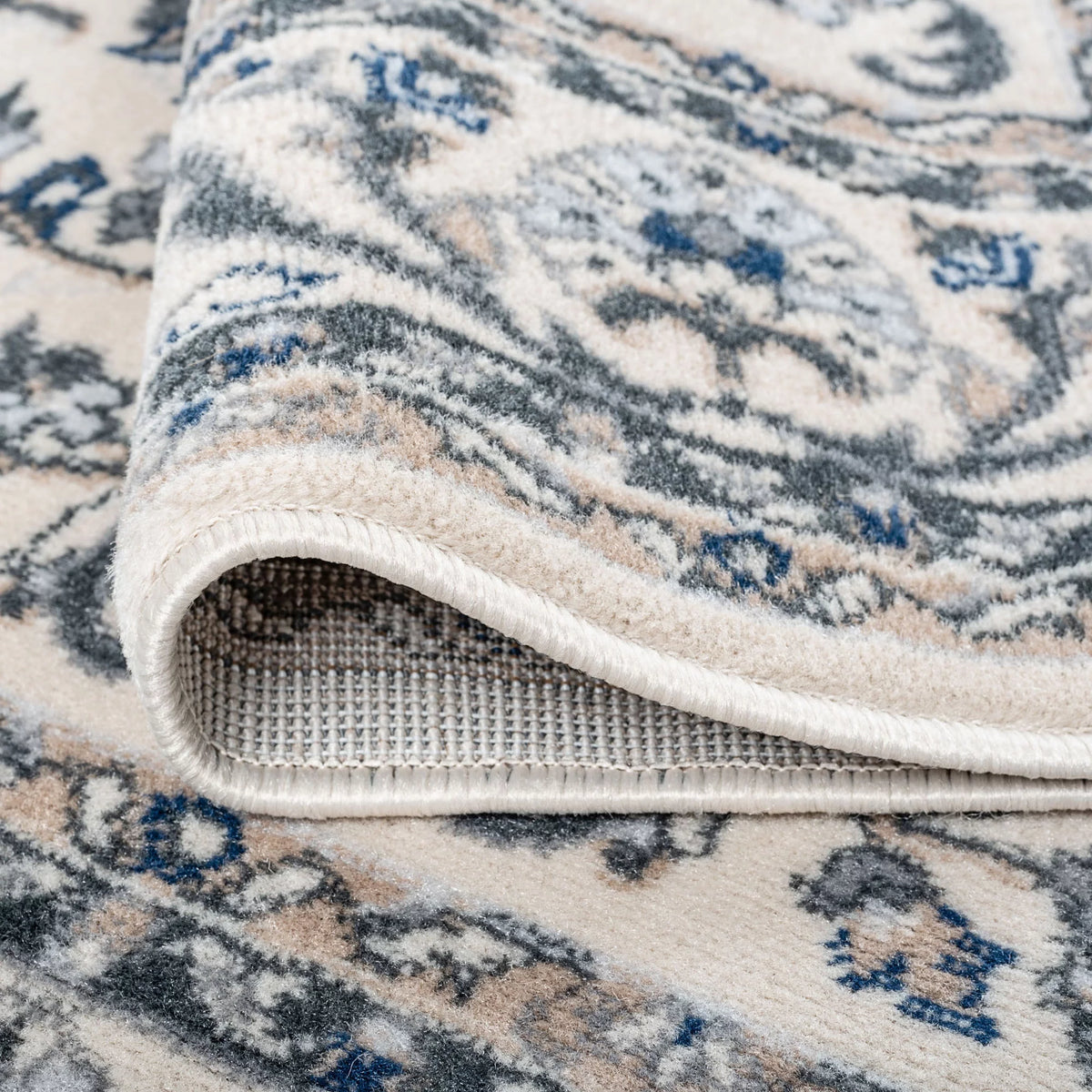 5x8 Oval Cream Area Rug Z853817