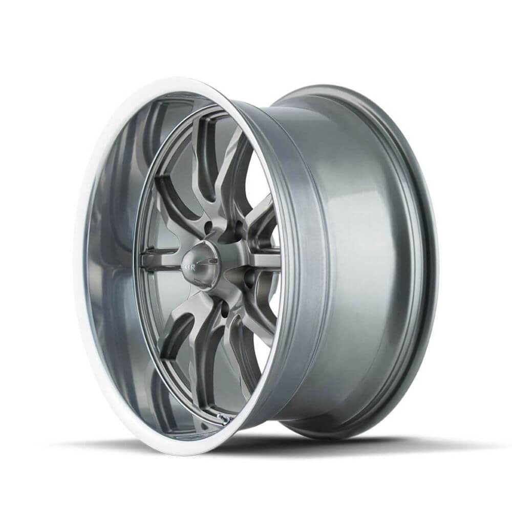 Grey/Polished Lip 15x8 Wheel H2264
