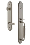 Satin Nickel One-Piece Dummy Handleset E16809