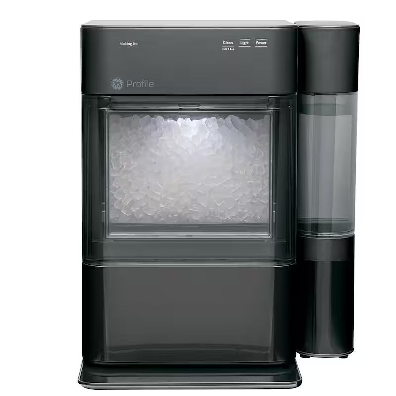 24 lb Portable Nugget Ice Maker in Black Stainless Q6217