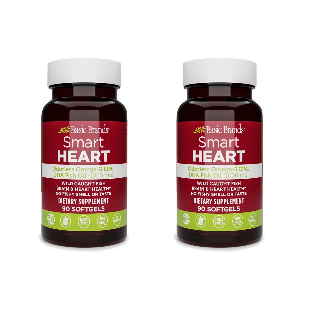 Omega-3 Fish Oil 1000 mg 90 Count Pack of 2 V46958