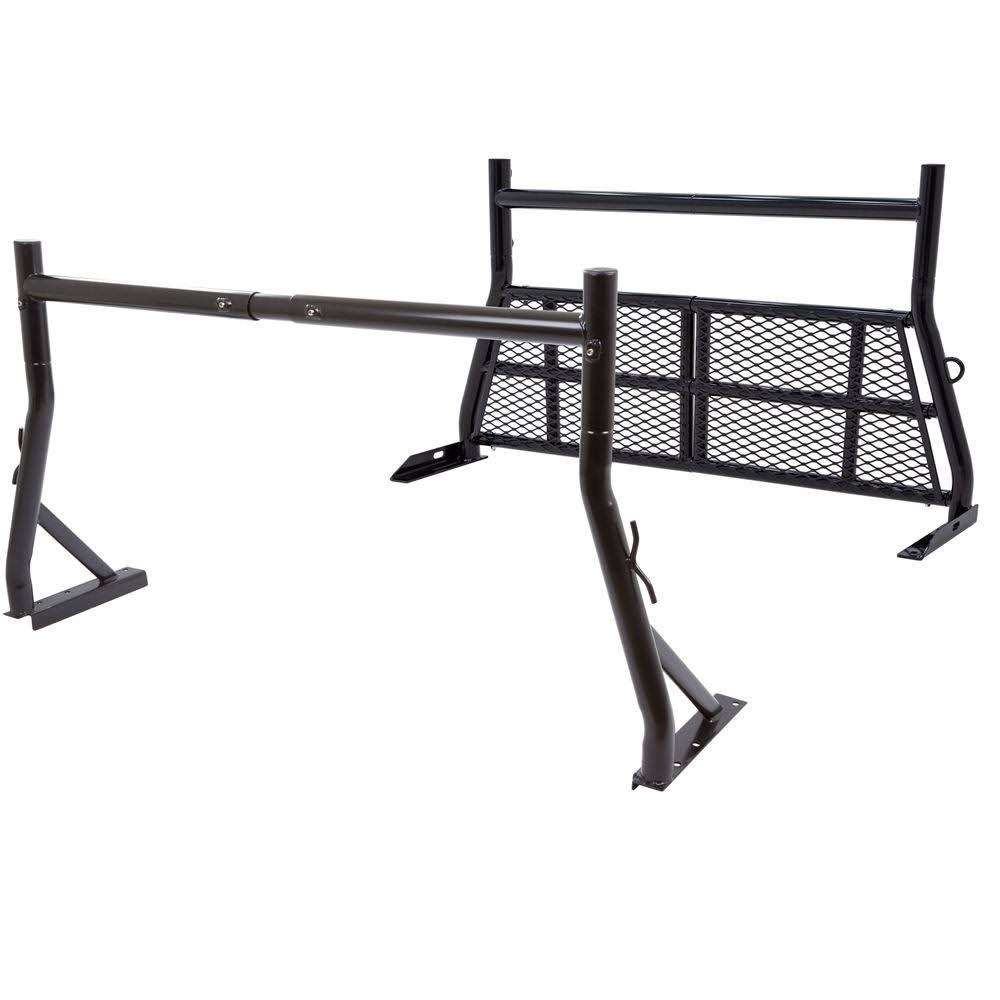 Aluminum Adjustable Headache Rack and Pickup Truck Utility Rack 500-lb Weight Capacity J685586