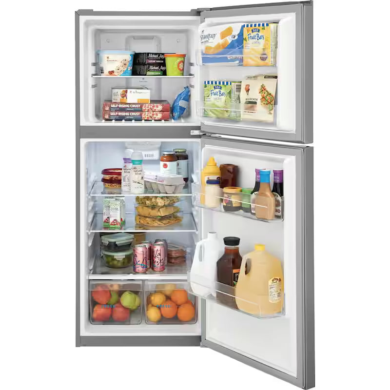 10.1 cu. ft. Top Freezer Refrigerator in Brushed Steel B4215