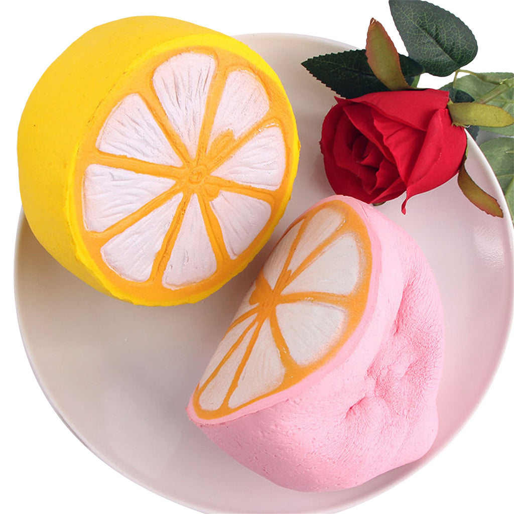 Squeeze Half Lemon Shape Slow Rising Sensory Toy Y2572