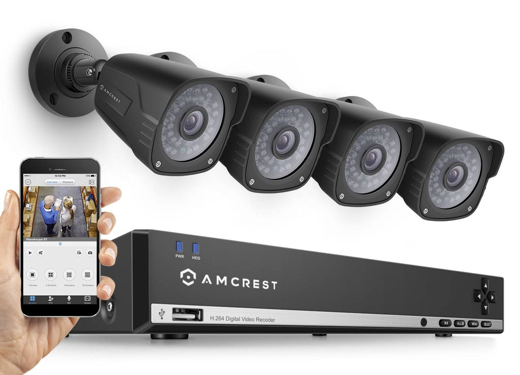 3MP 4CH Video Security System with 4 Weatherproof IP66 Bullet Cameras P510