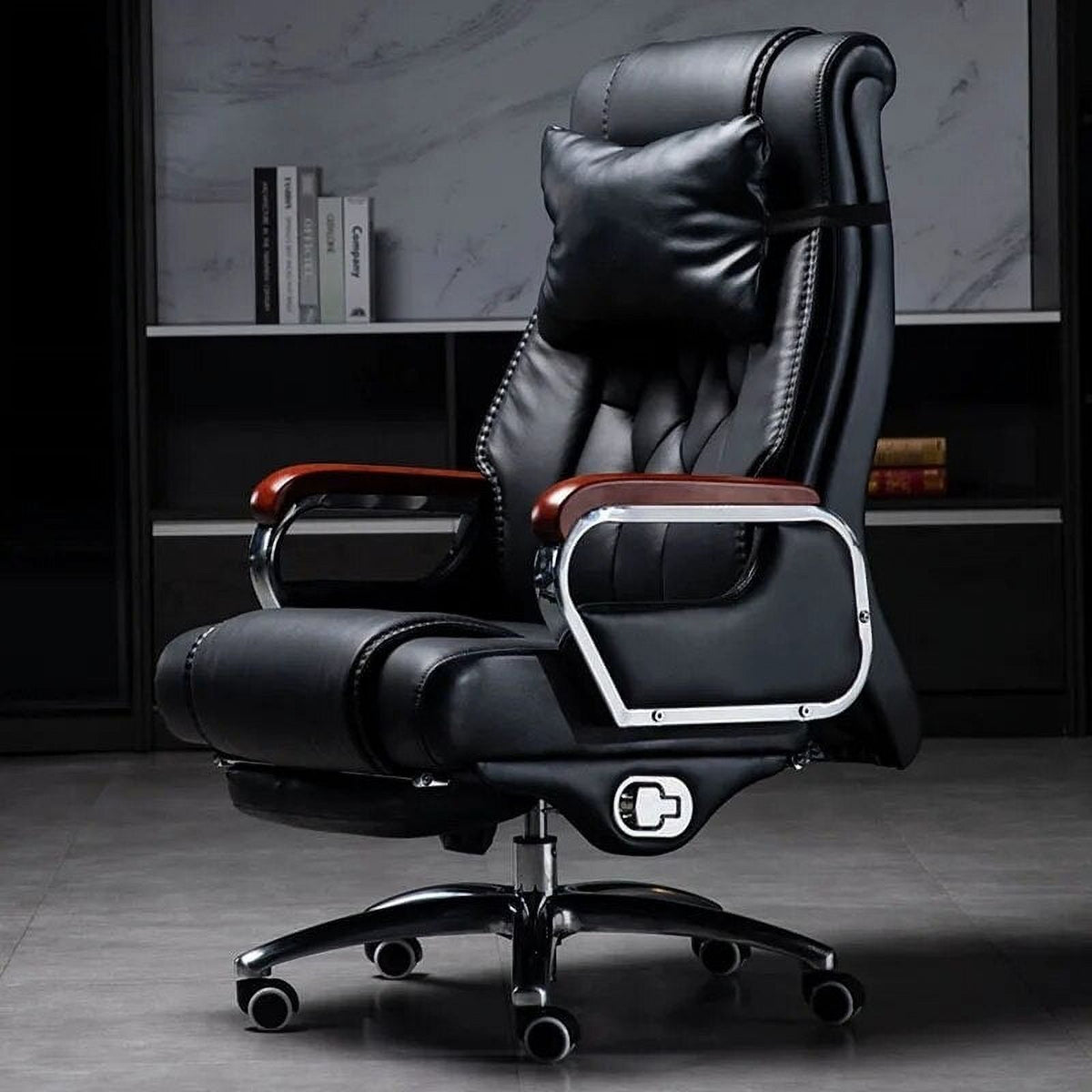 Black Metal Legs Executive Lounge Chair Z27624