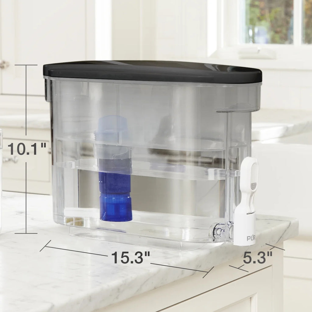 30-Cup Water Filter Dispenser System, Smoke G672191