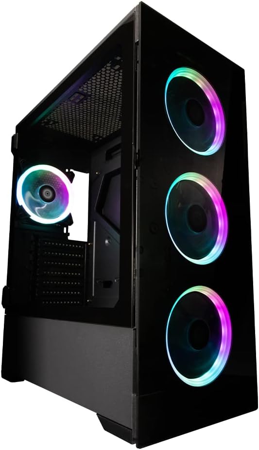 Black Full Tower E-ATX RGB Computer Case C995428