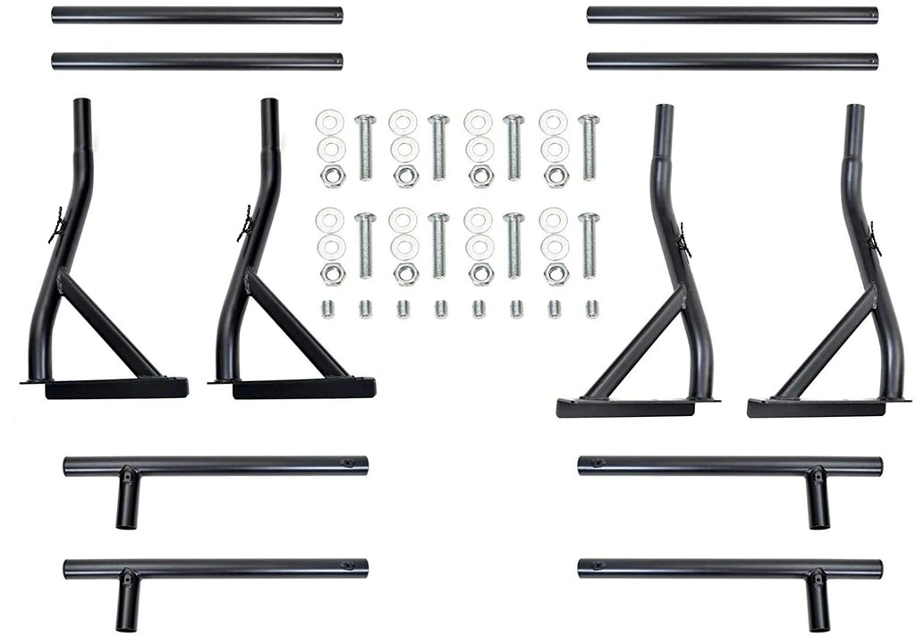800LB Capacity Extendable Non-Drilling Pickup Rack Ladder Rack 2 Bars V72686